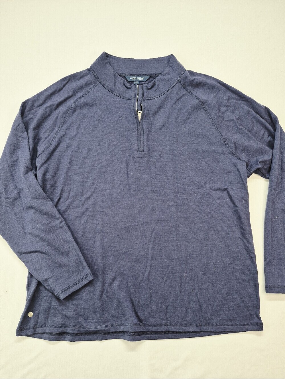 Peter Millar Crown Crafted Men's XXL Stealth Performance 1/4 Zip Pullover Shirt